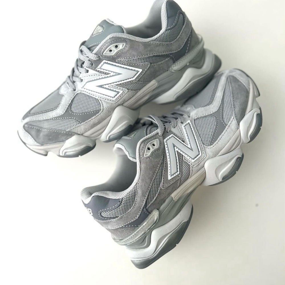 (Men's) New Balance 9060 Shadow Grey Silver Metallic Sneakers
